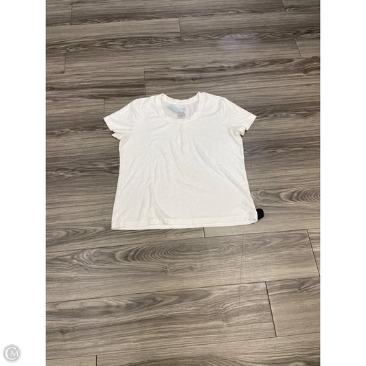 Top Short Sleeve By Time And Tru In White, Size: Xl