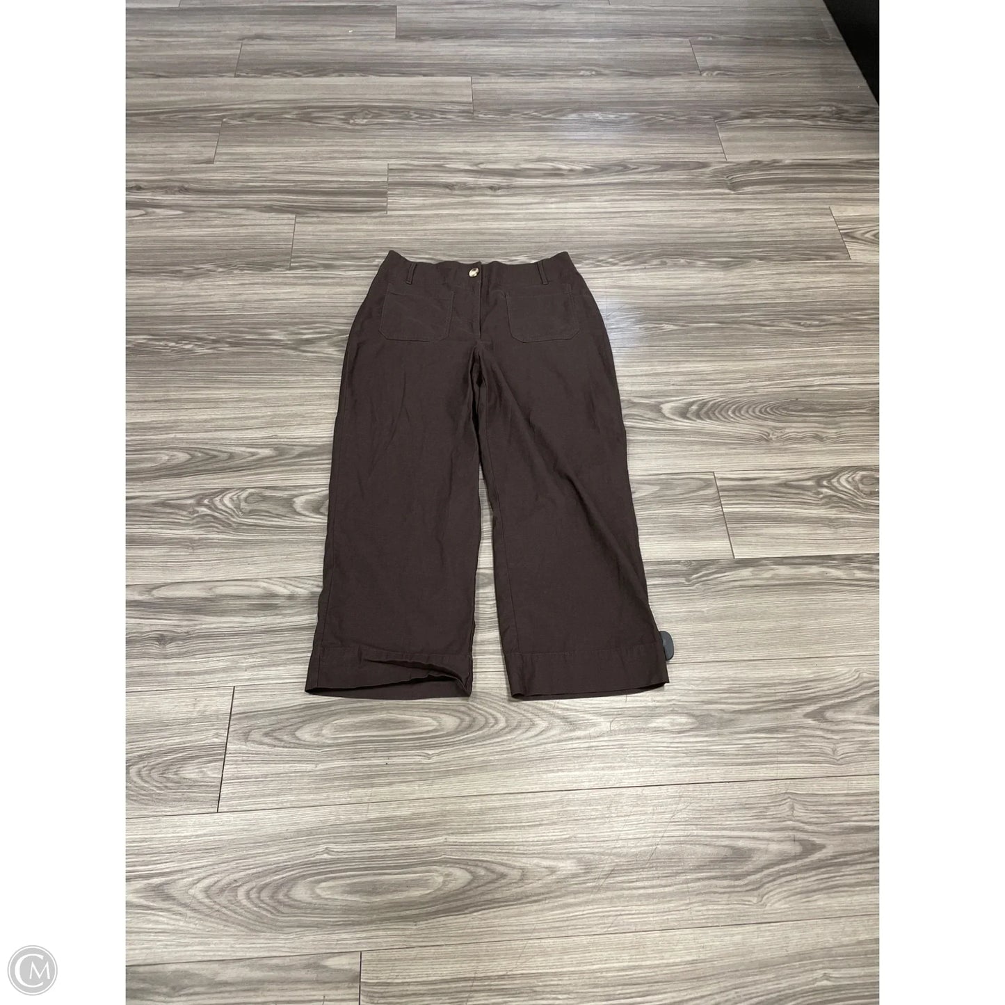 Pants Wide Leg By Nicole Miller In Brown, Size: 10