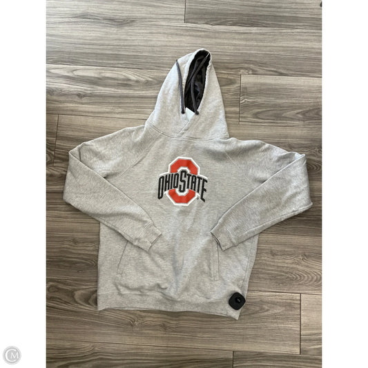 Sweatshirt Hoodie By Clothes Mentor In Grey, Size: L