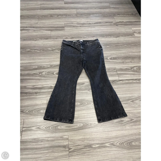 Jeans Flared By Ava & Viv In Black, Size: 20