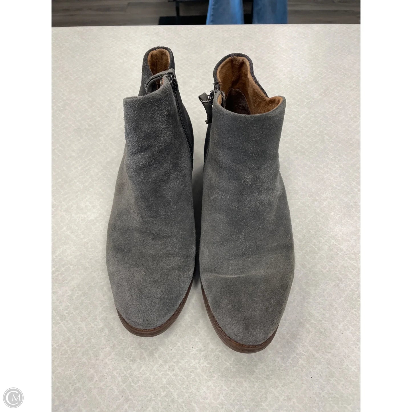 Boots Ankle Flats By Comfortiva In Grey, Size: 7