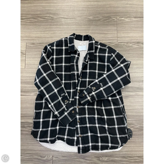 Jacket Fleece By J. Crew In Black, Size: M
