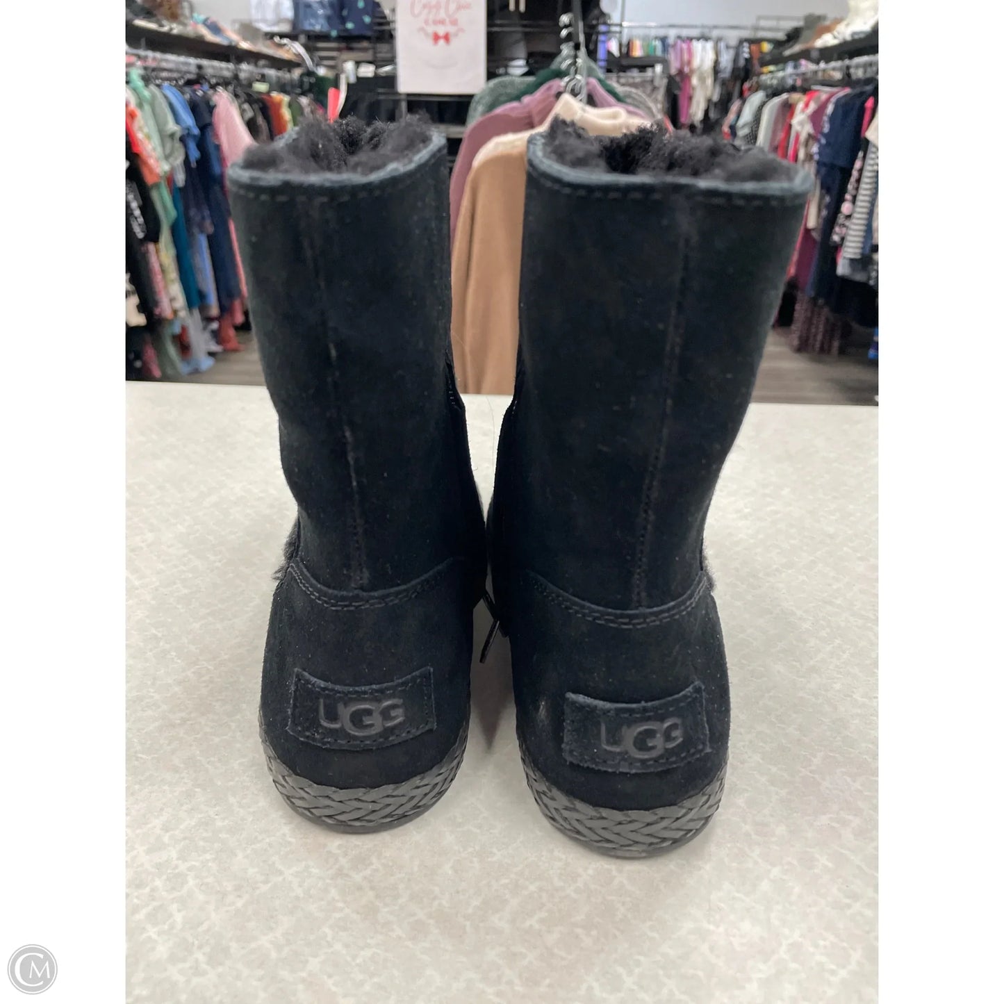 Boots Designer By Ugg In Black, Size: 7