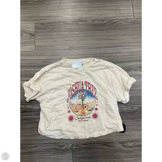 Top Short Sleeve By Altard State In Beige, Size: M