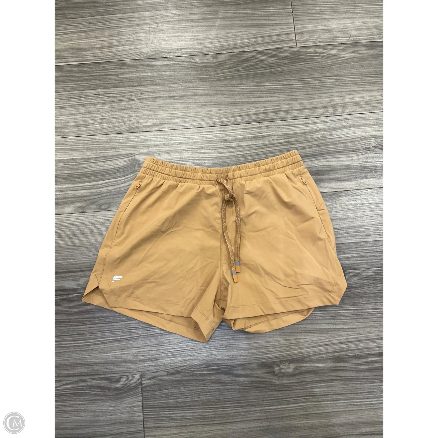 Athletic Shorts By Fabletics In Brown, Size: M