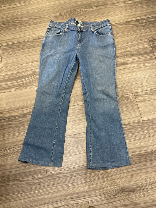 Jeans Boot Cut By Levis In Blue, Size: 14