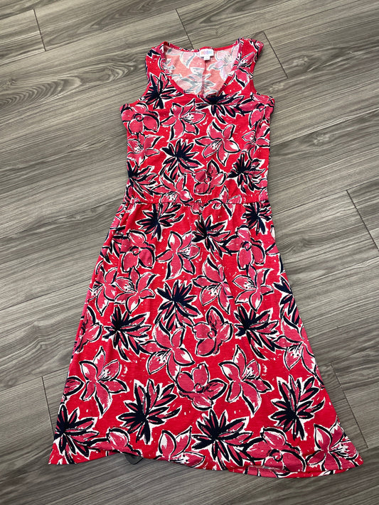 Dress Casual Maxi By Lularoe In Floral Print, Size: L