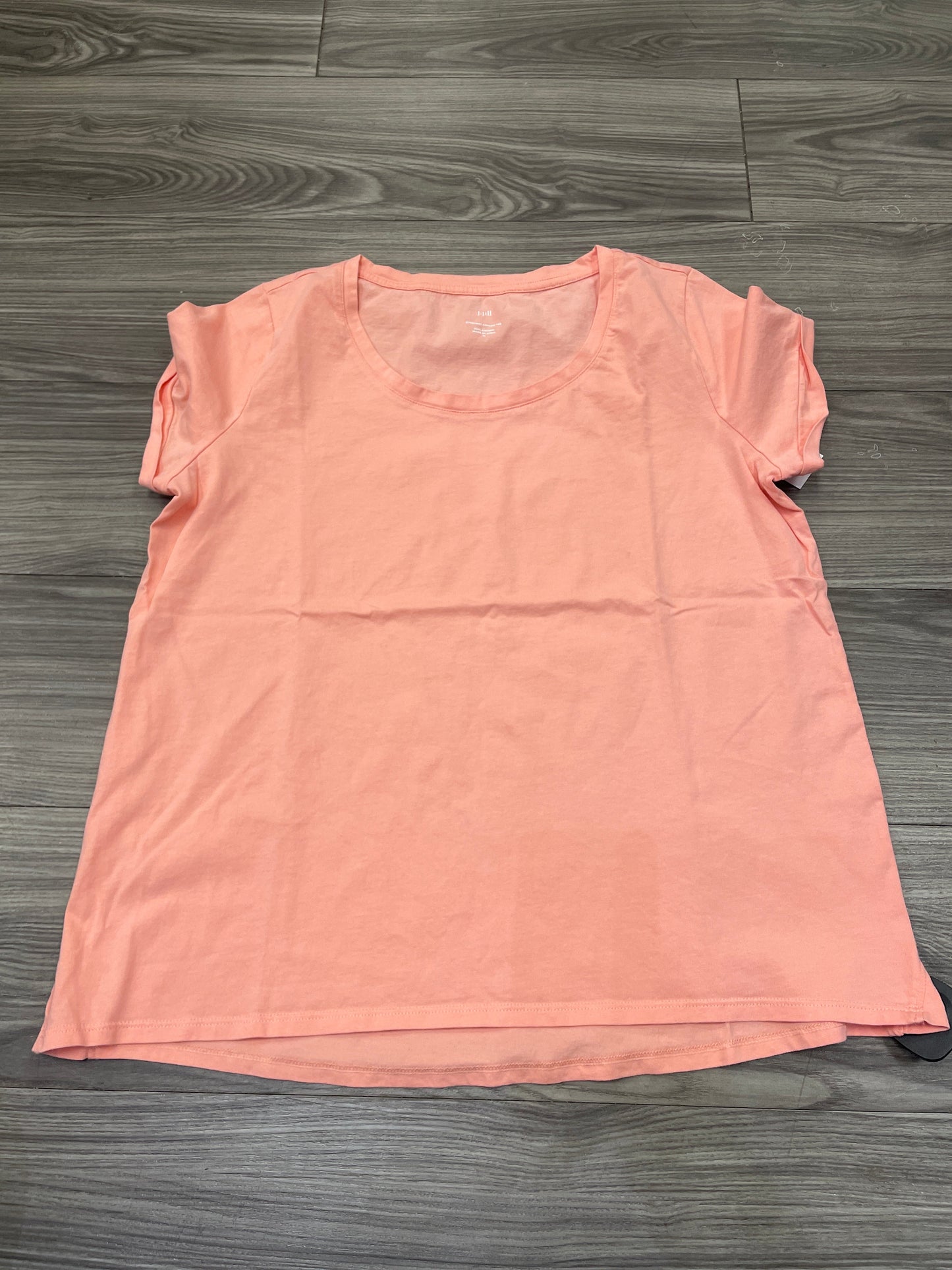 Top Short Sleeve By J. Jill In Peach, Size: M