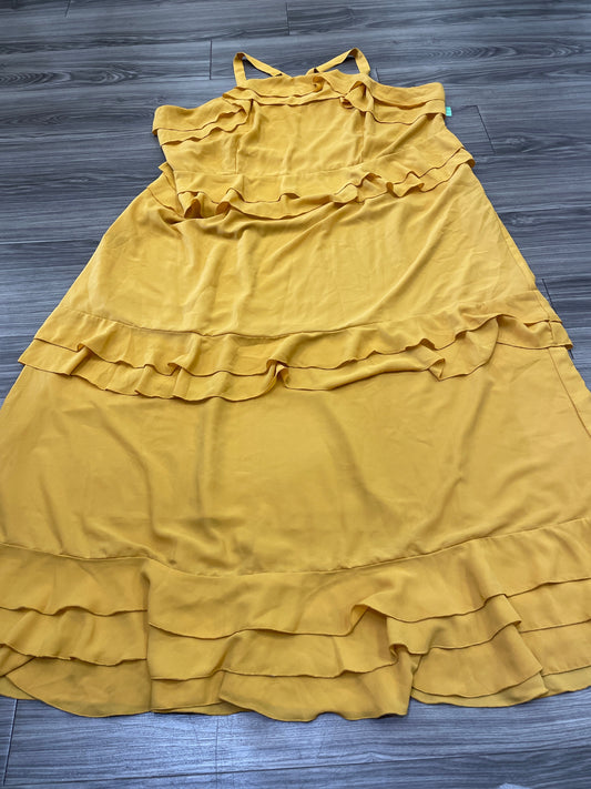 Yellow Dress Party Long Eloquii, Size 26