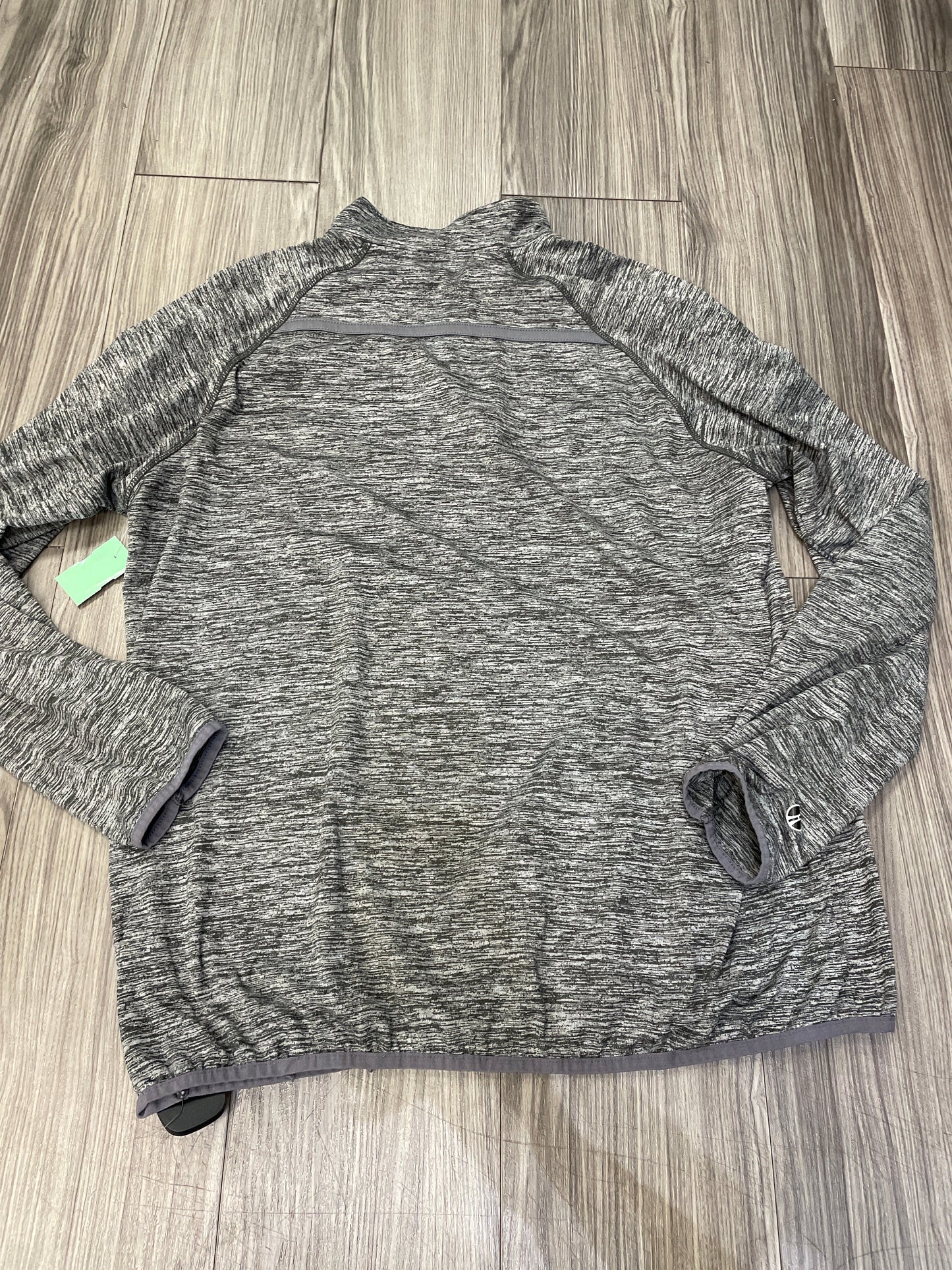 Grey Athletic Top Long Sleeve Collar Nike, Size 2x
