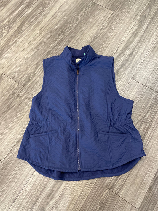 Vest Puffer & Quilted By Clothes Mentor In Blue, Size: 2x