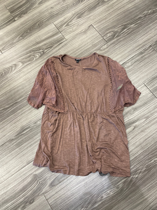 Top Short Sleeve By Torrid In Brown, Size: 2x