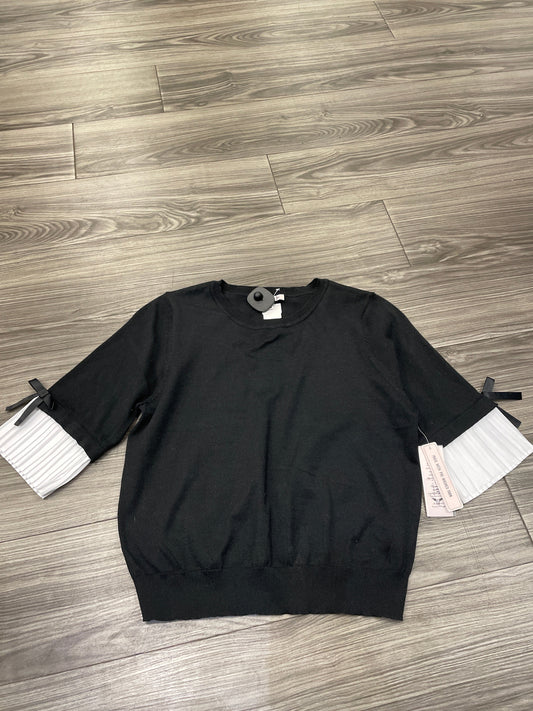 Top Short Sleeve By Nanette By Nanette Lepore In Black, Size: L