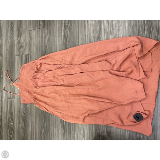Dress Casual Maxi By Clothes Mentor In Coral, Size: L