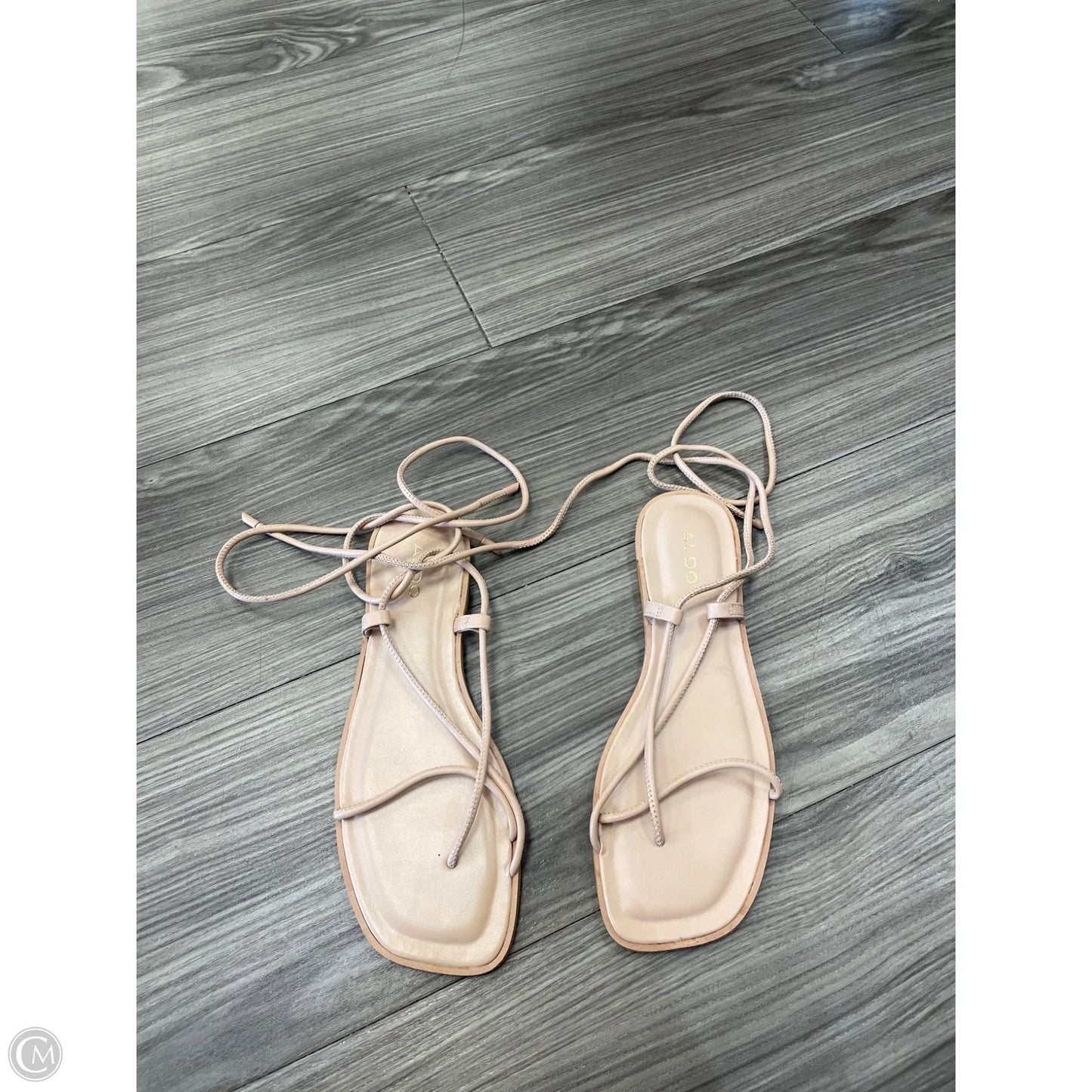 Sandals Flats By Aldo In Tan, Size: 8