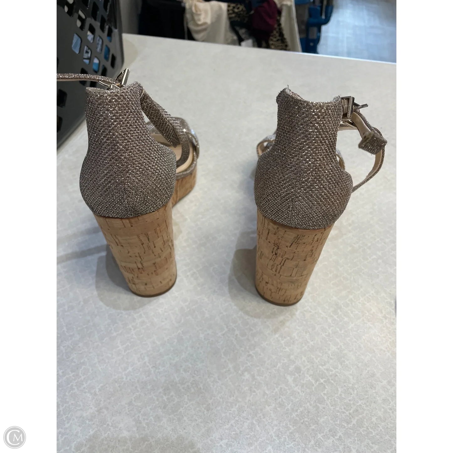 Shoes Heels Wedge By Jessica Simpson In Brown, Size: 10