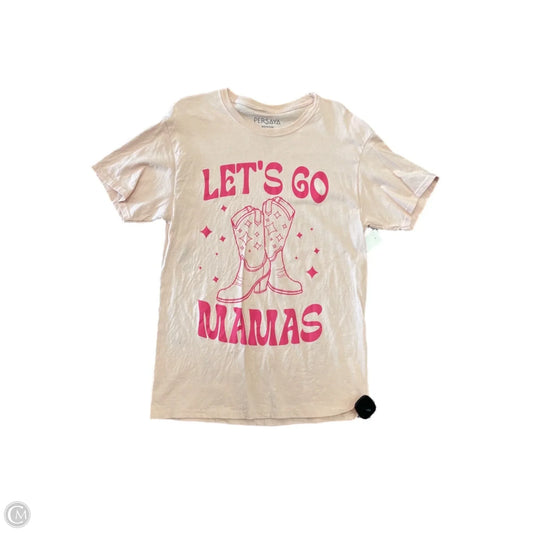 Top Short Sleeve By Clothes Mentor In Pink, Size: M