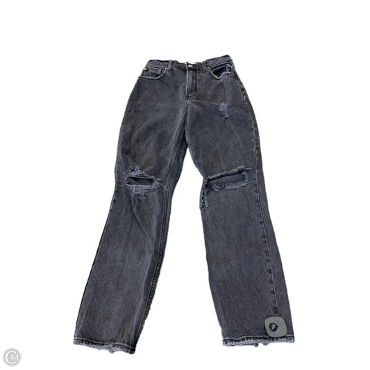 Jeans Straight By Abercrombie And Fitch In Black, Size: 4