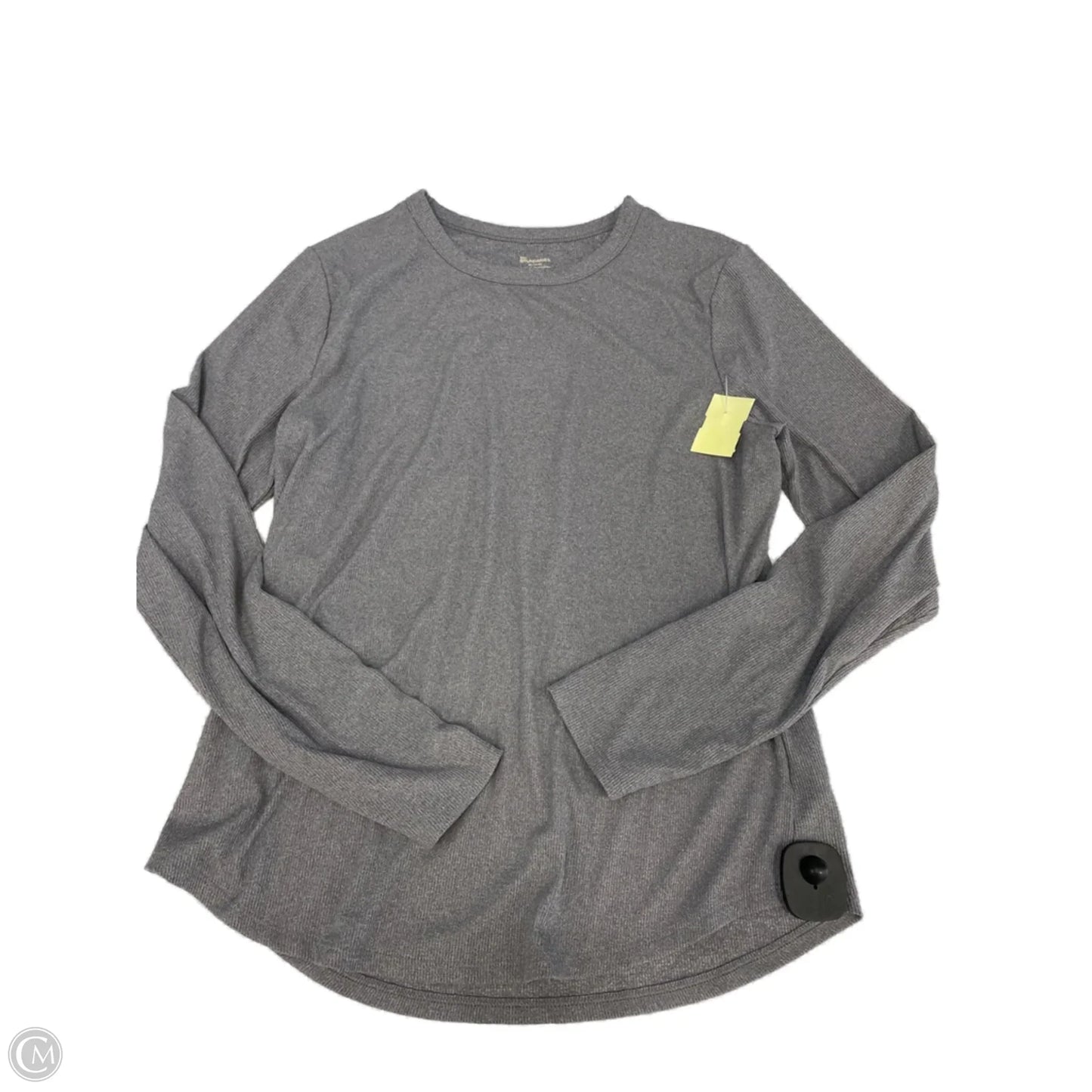 Top Long Sleeve Basic By No Boundaries In Grey, Size: Xl