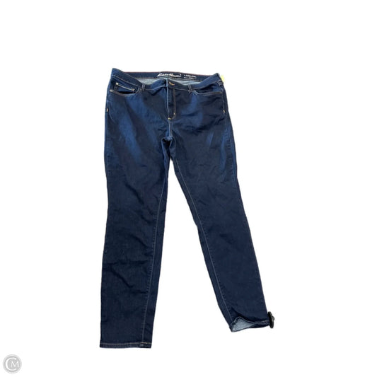 Jeans Skinny By Eddie Bauer In Blue, Size: 18
