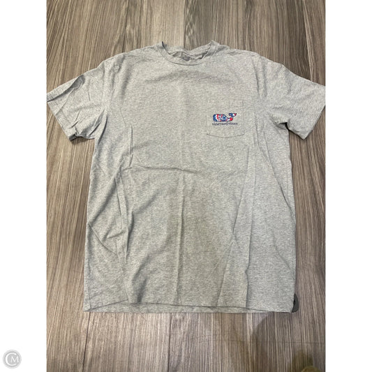 Top Short Sleeve By Vineyard Vines In Grey, Size: M