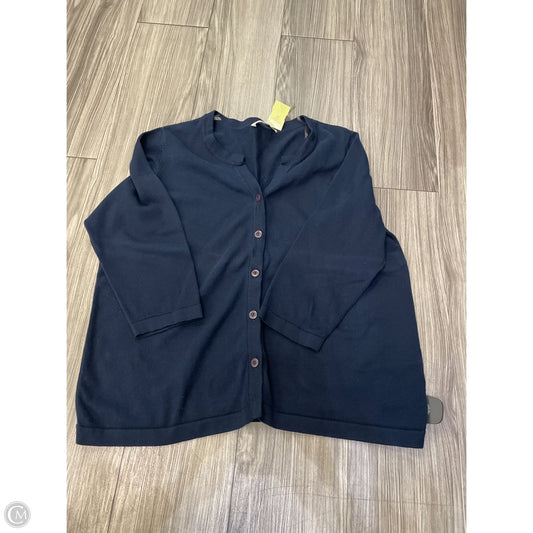 Cardigan By Jones New York In Navy, Size: 2x