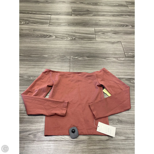 Top Long Sleeve Basic By A New Day In Pink, Size: Xs