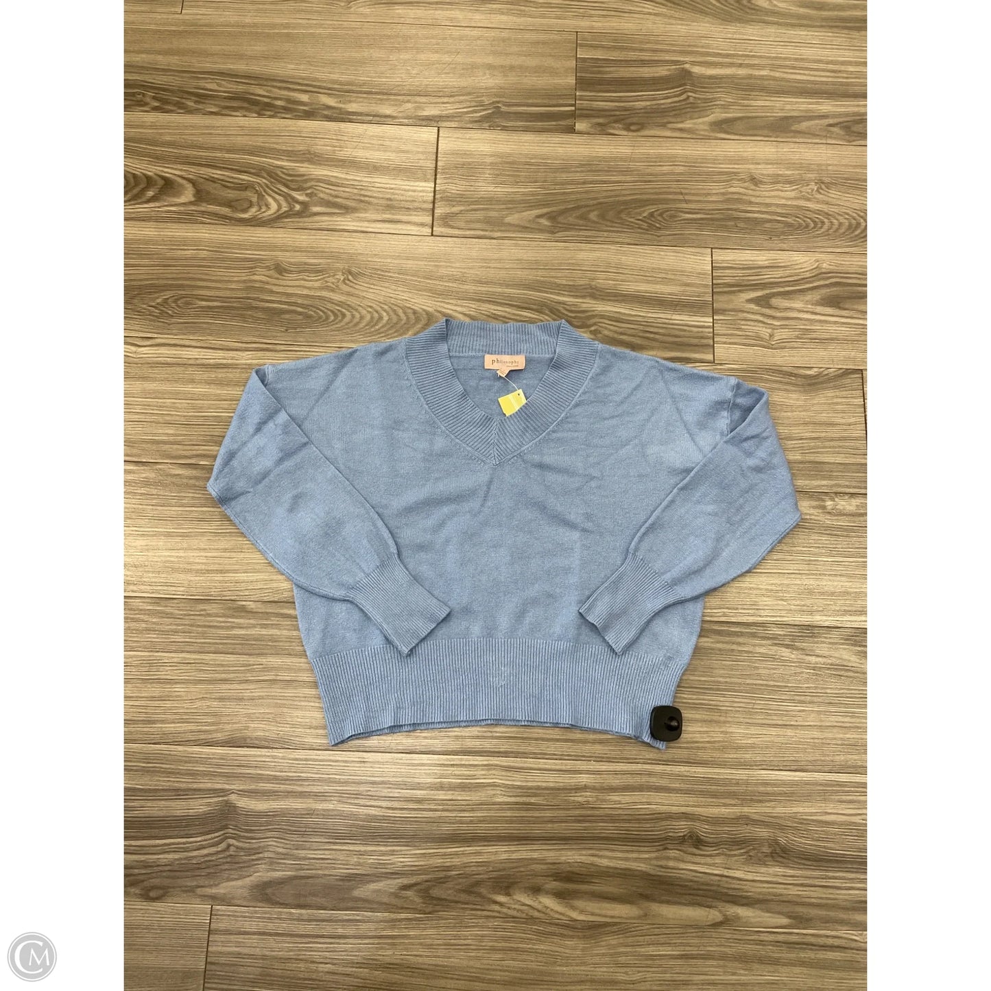 Sweater By Philosophy In Blue, Size: L