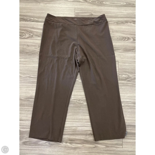 Pants Dress By Dressbarn In Brown, Size: 24
