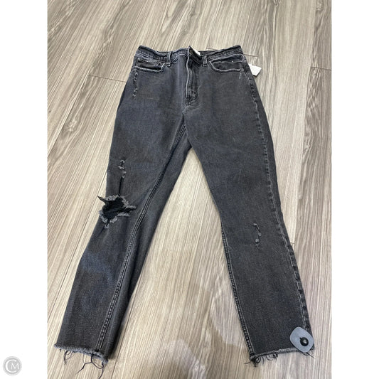 Jeans Skinny By Abercrombie And Fitch In Black, Size: 4