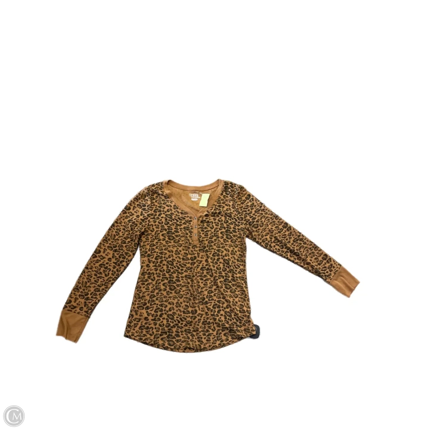 Top Long Sleeve By Time And Tru In Animal Print, Size: L