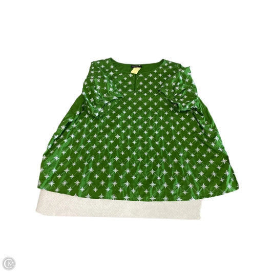 Top Short Sleeve By Lane Bryant In Green, Size: 2x