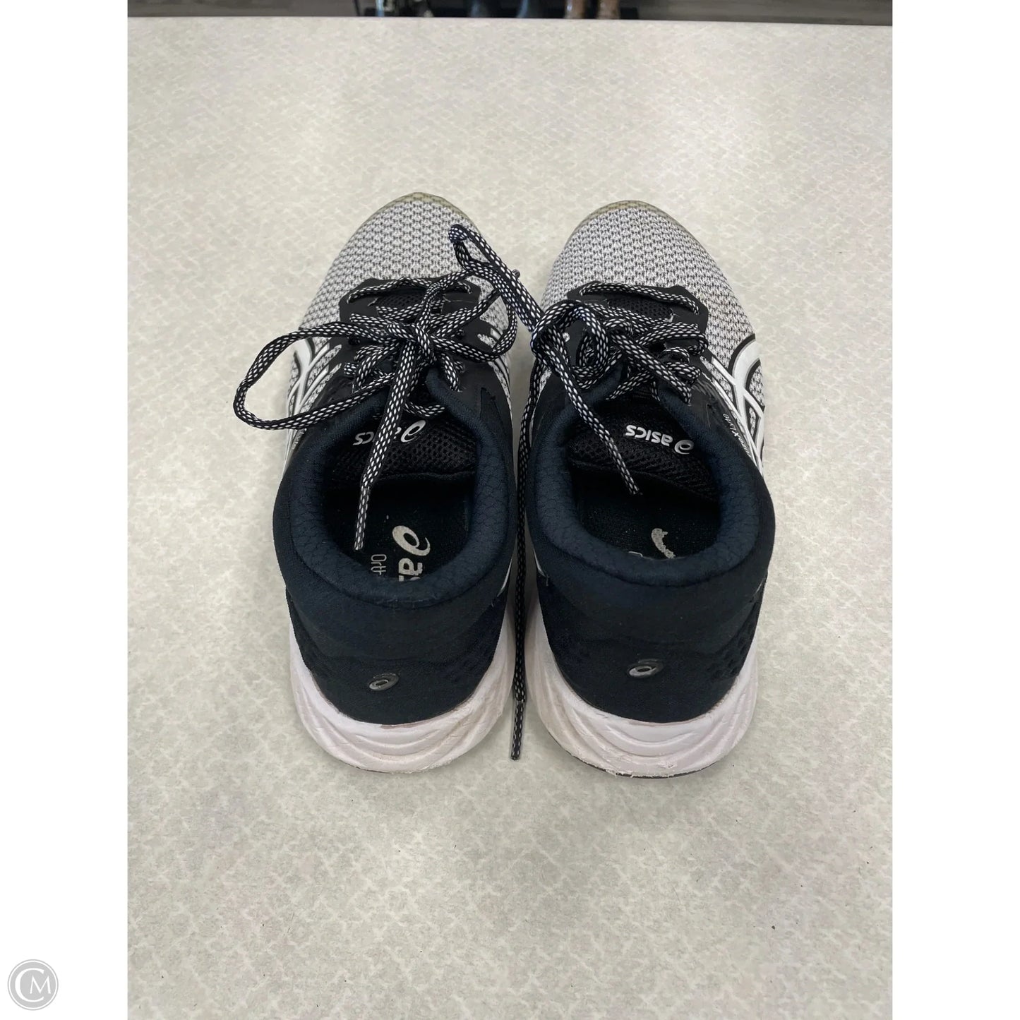 Shoes Athletic By Asics In Black & White, Size: 7.5