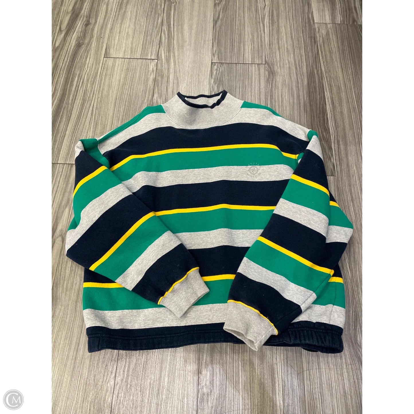 Sweatshirt Collar By Nautica In Striped Pattern, Size: Xl
