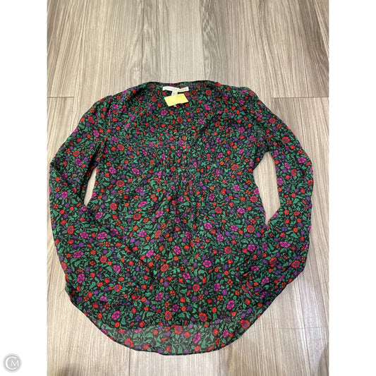 Top Long Sleeve By Veronica Beard In Floral Print, Size: 4