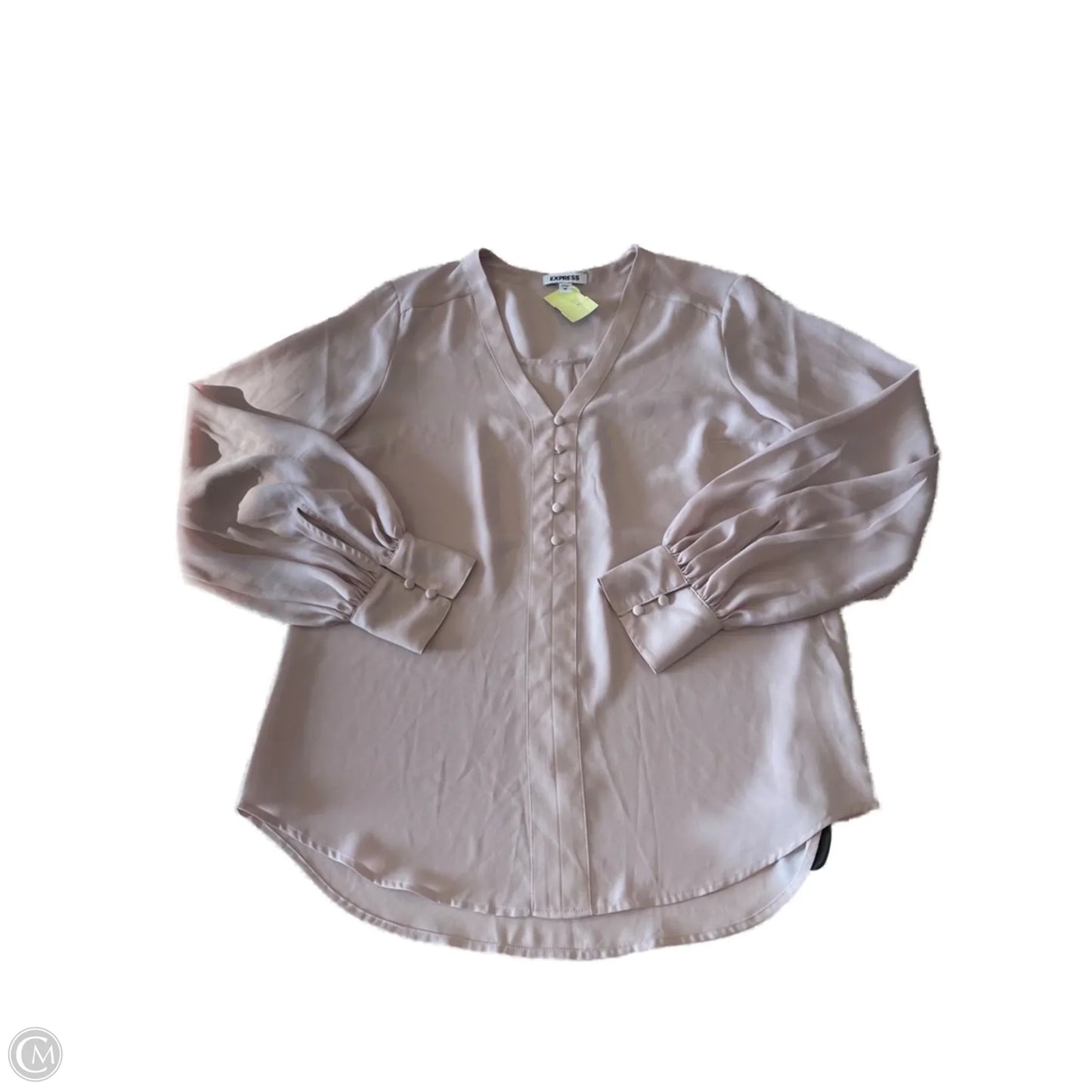 Top Long Sleeve By Express In Pink, Size: M