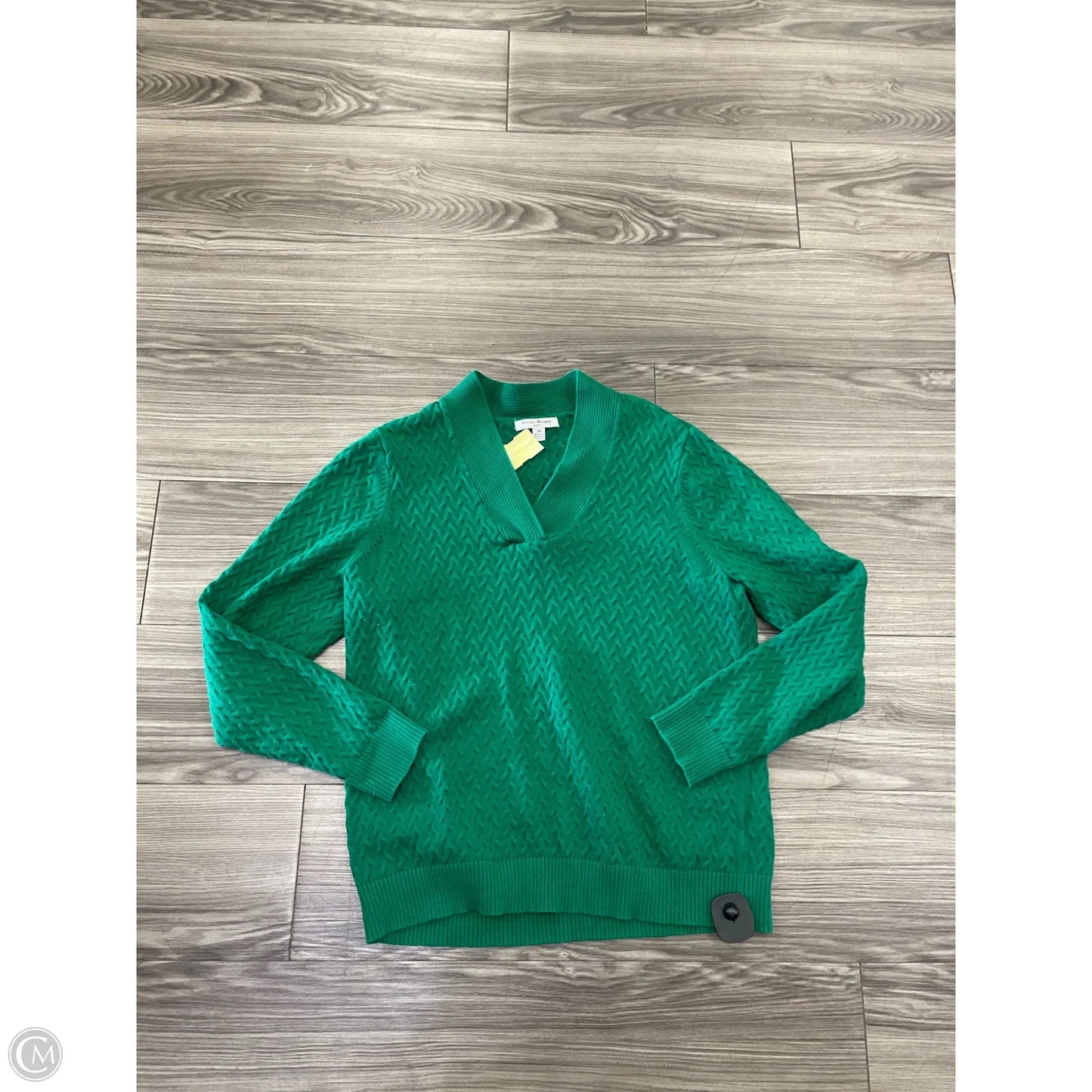 Sweater By Studio Works In Green, Size: 1x