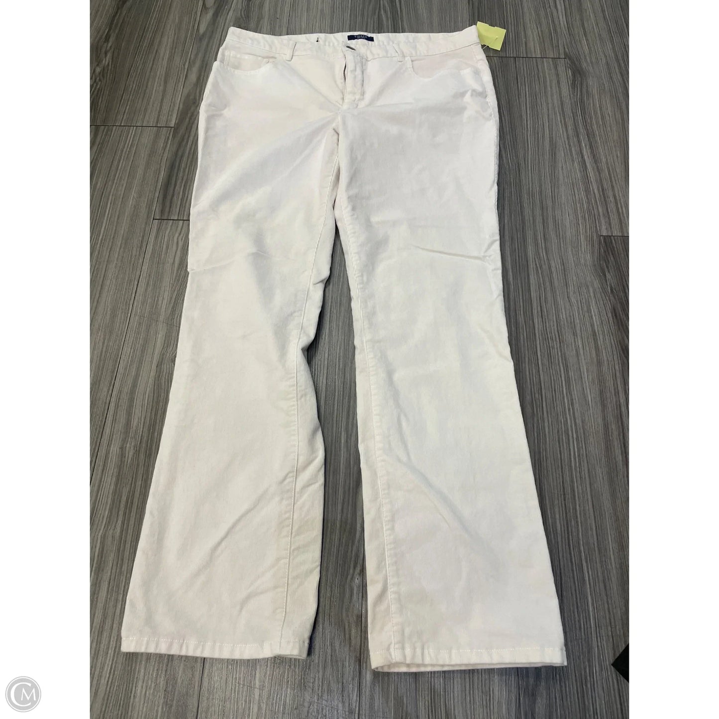 Pants Corduroy By Chaps In White, Size: 16
