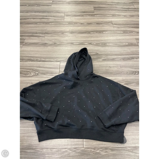 Sweatshirt Hoodie By Pink In Black, Size: L
