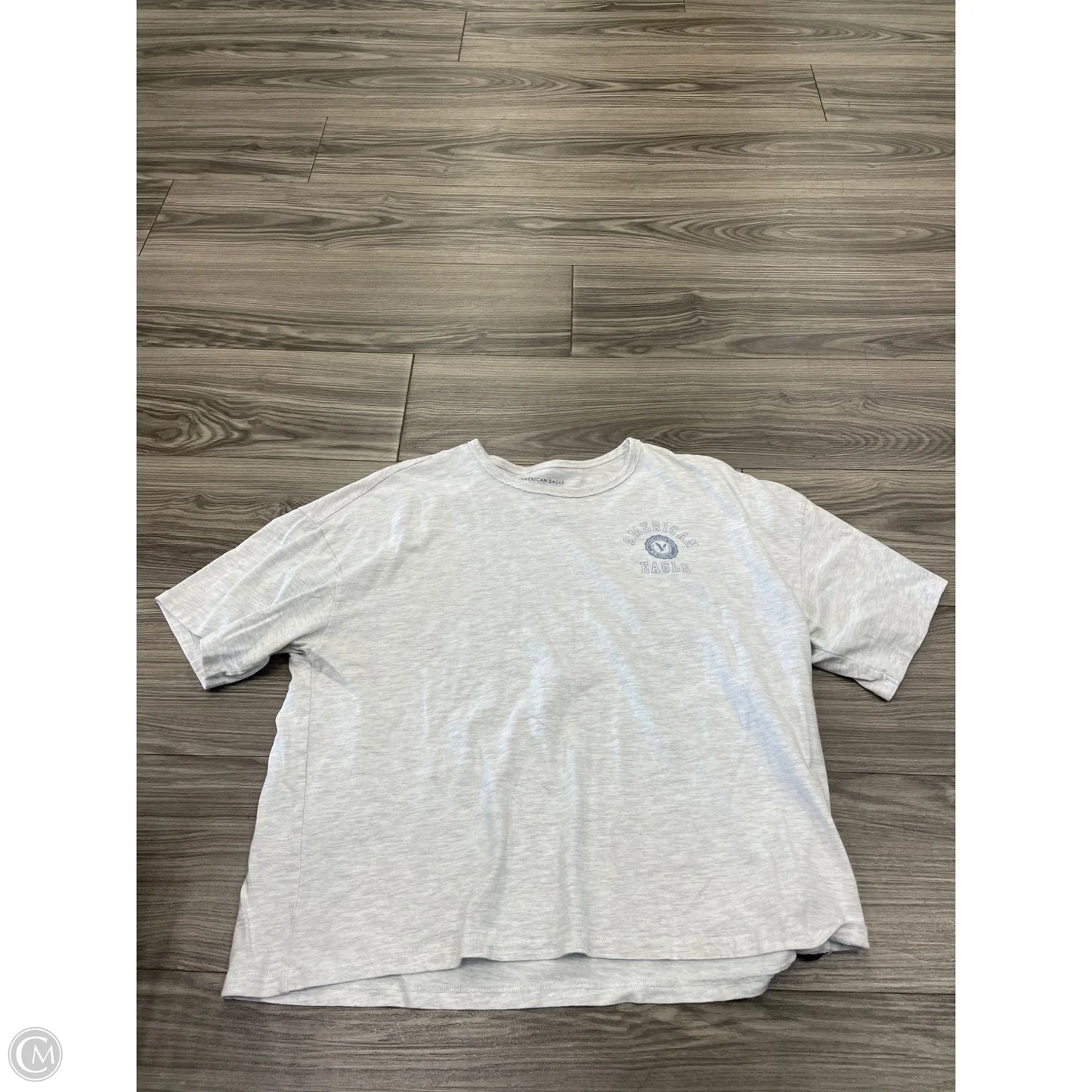 Top Short Sleeve By American Eagle In White, Size: L