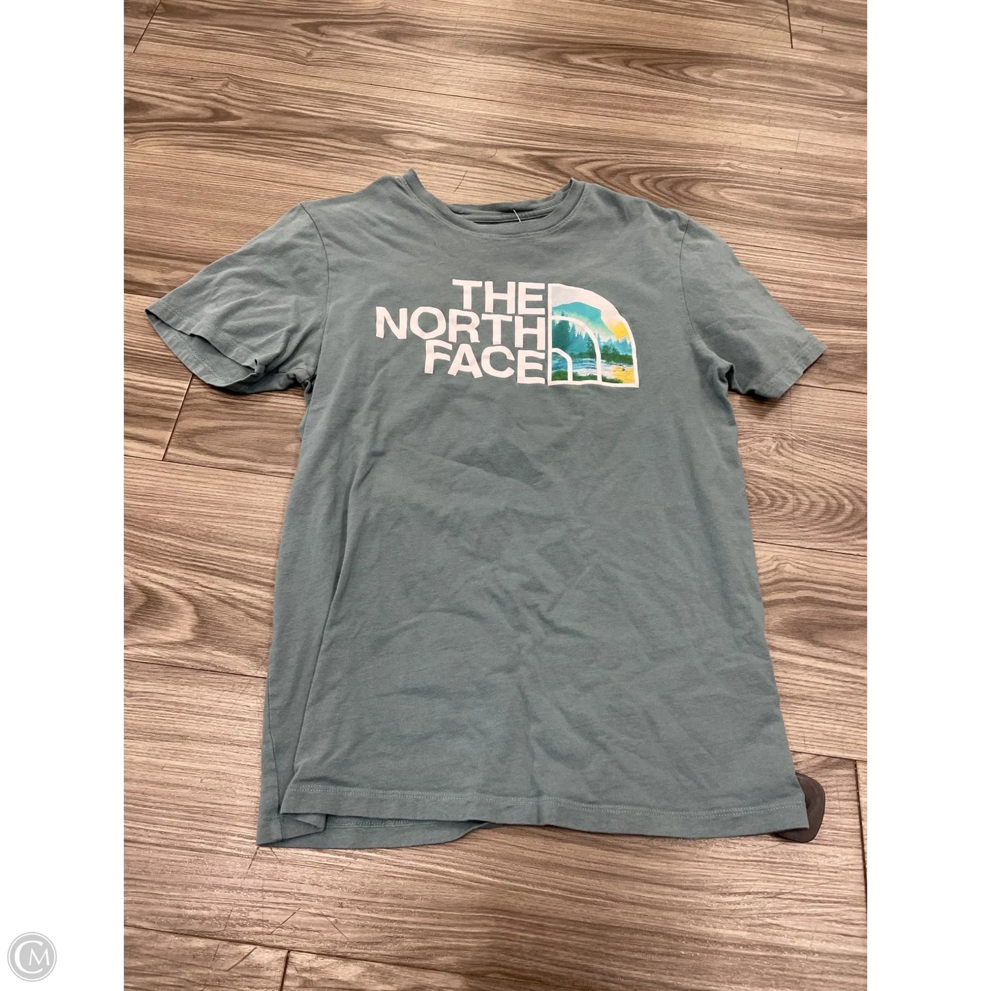 Athletic Top Short Sleeve By The North Face In Blue, Size: S