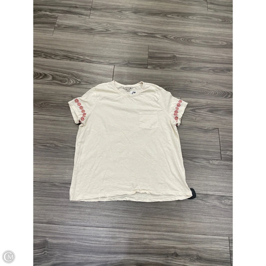 Top Short Sleeve By Toad & Co In Tan, Size: Xl