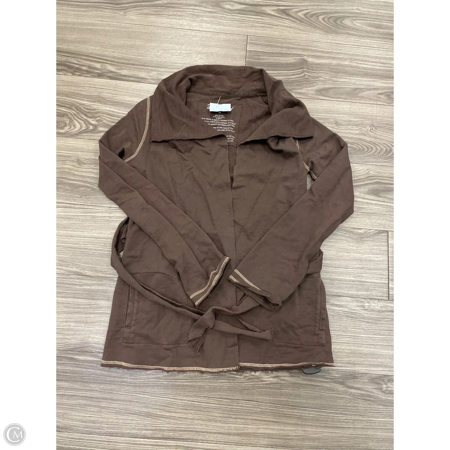 Cardigan By Lucky Brand In Brown, Size: M