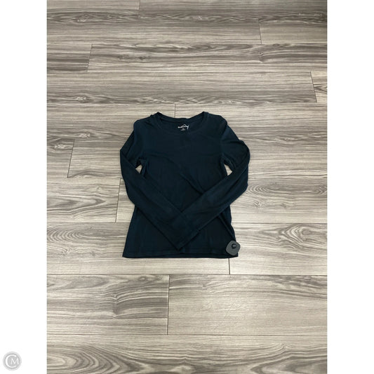 Top Long Sleeve By Eddie Bauer In Black, Size: S
