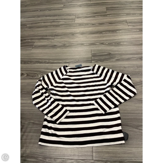 Top Long Sleeve By Loft In Striped Pattern, Size: S
