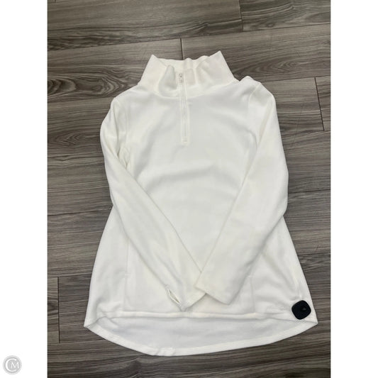 Athletic Sweatshirt Collar By Eddie Bauer In White, Size: Xl