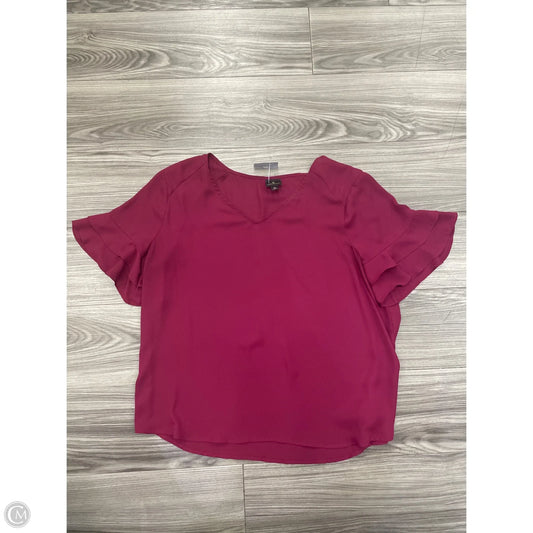 Top Short Sleeve By Worthington In Purple, Size: Xl