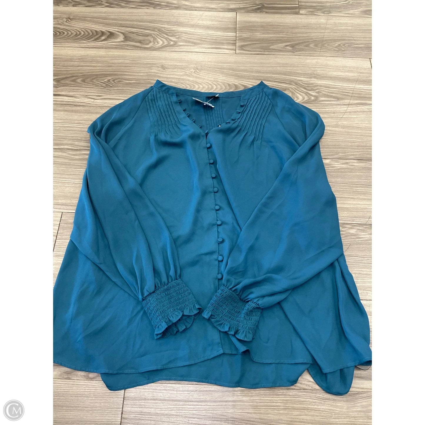 Top Long Sleeve By Torrid In Blue, Size: 3x