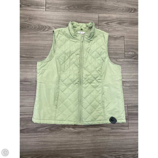 Vest Puffer & Quilted By D&co. In Green, Size: 1x