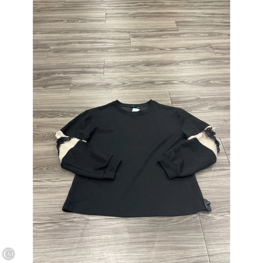 Sweatshirt Crewneck By Clothes Mentor In Black, Size: M
